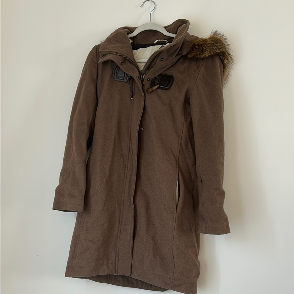 Pendleton Brown Trench Coat with Hood